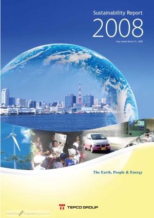 Tokyo Electric Power 2008 Sustainability Report.Pdf