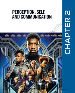 Chapter 2: Perception, Self, and Communication