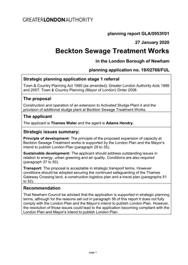 Beckton Sewage Treatment Works