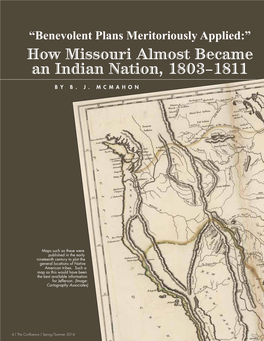 "Benevolent Plans Meritoriously Applied": How Missouri Almost