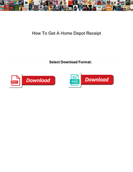 How to Get a Home Depot Receipt