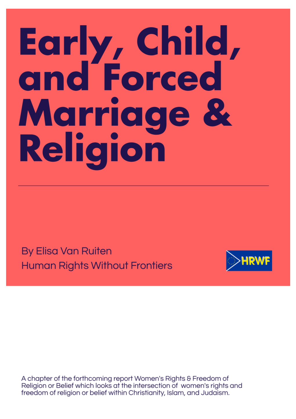 Early, Child, and Forced Marriage & Religion