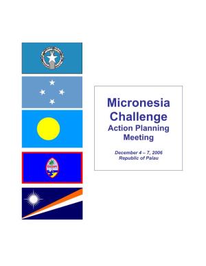 Micronesia Challenge Action Planning Meeting