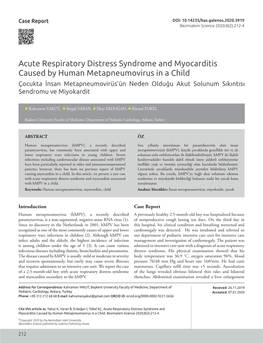 Acute Respiratory Distress Syndrome and Myocarditis Caused by Human