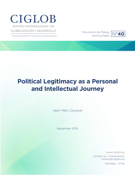 Political Legitimacy As a Personal and Intellectual Journey