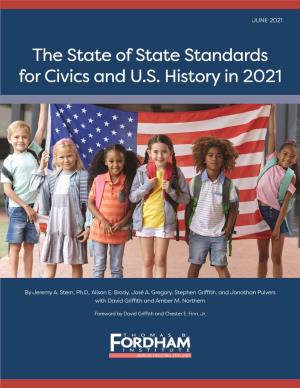 The State of State Standards for Civics and U.S. History in 2021