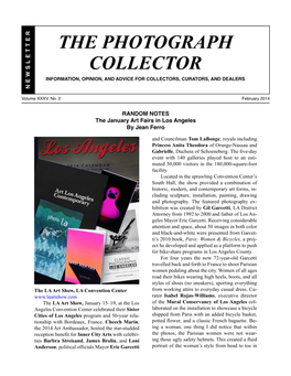 The Photograph Collector Information, Opinion, and Advice for Collectors, Curators, and Dealers N E W S L T R