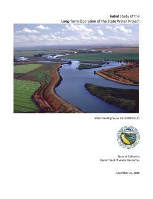 Initial Study of the Long-Term Operation of the State Water Project