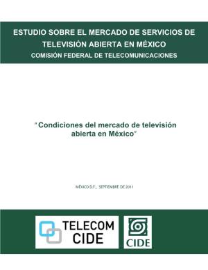 Estudio Sobre El Mercado De Servicios De Televisión