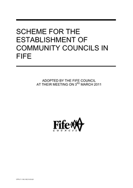 Scheme for the Establishment of Community Councils in Fife