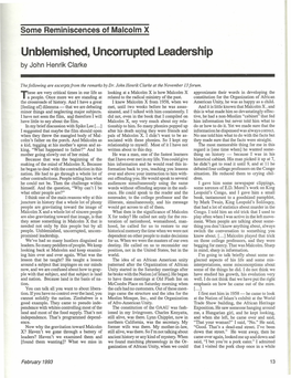 Unblemished, Uncorrupted Leadership by John Henrik Clarke