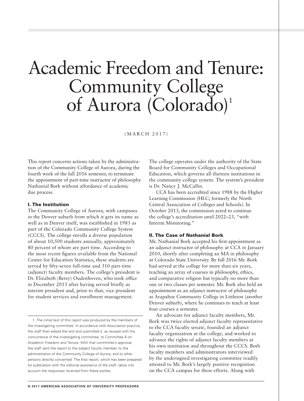 Community College of Aurora (Colorado)1