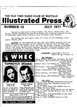 Illustrated Press NUMBER 13 JULY 1977
