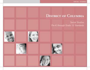 District of Columbia Social Studies Pre-K Through Grade 12 Standards