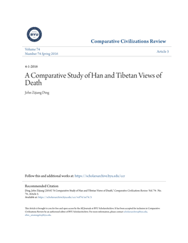 A Comparative Study of Han and Tibetan Views of Death John Zijiang Ding