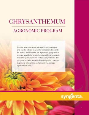Chrysanthemum Agronomic Program