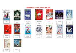 100 Books to Try and Read in Year 3/4
