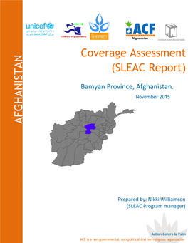 Coverage Assessment (SLEAC Report) AFGH ANIST AN