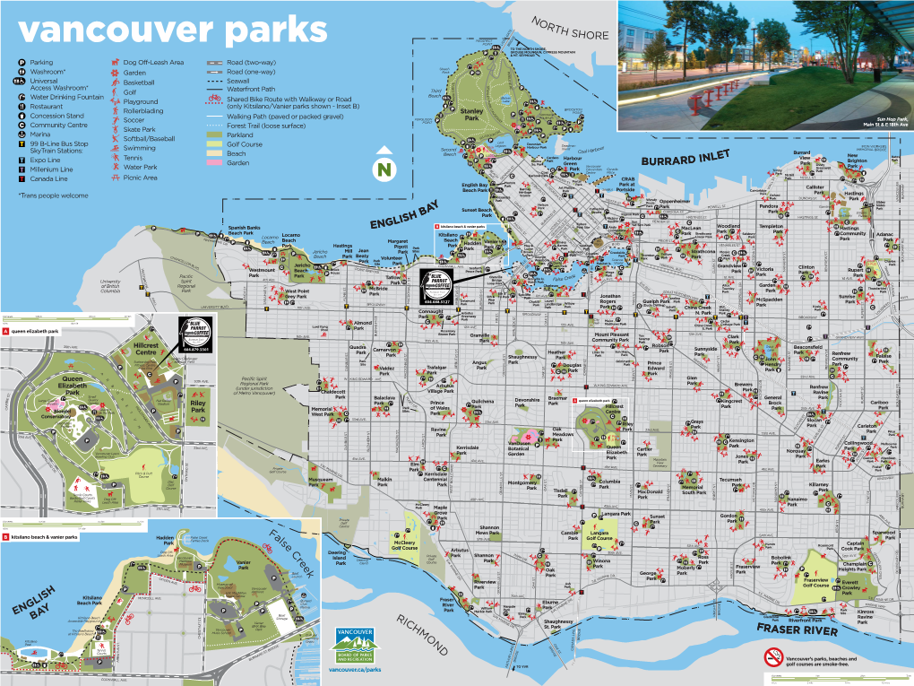 Vancouver Parks Map and Guide