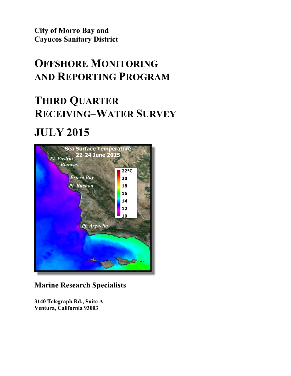 Morro Bay Water Quality Report
