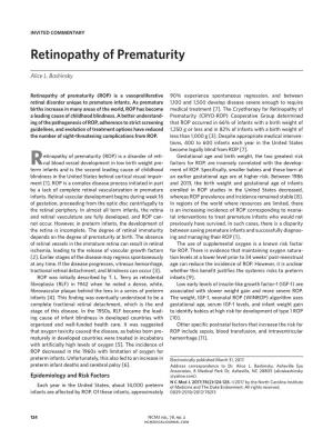 Retinopathy of Prematurity