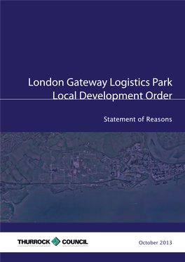 London Gateway Logistics Park Local Development Order