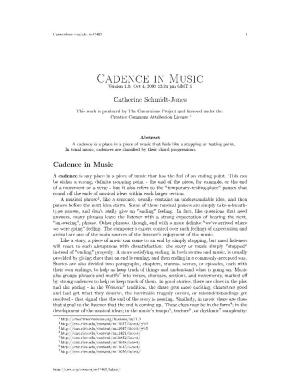 Cadence in Music Version 1.9: Oct 4, 2007 12:24 Pm GMT-5