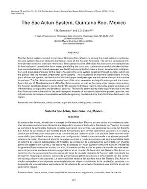 Sistema Sac Actun, Quintana Roo, México