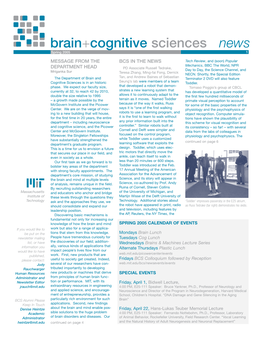Brain+Cognitive Sciences News Spring 2005 1