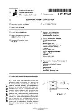 Circuit and Method for Balun Compensation