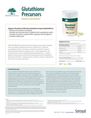 Glutathione Precursors DIETARY SUPPLEMENT