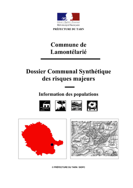 Commune De Lamontélarié Dossier Communal Synthétique Des Risques