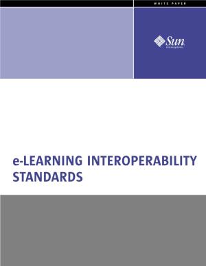 E-LEARNING INTEROPERABILITY STANDARDS CONTENTS
