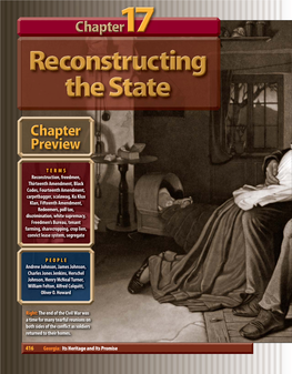 During Reconstruction, Georgia Established a Regain Control of the Government for White State-Funded Public School System for All the Southerners