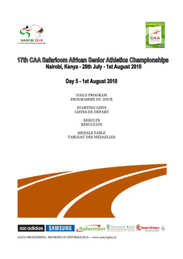 16Th African Athletics Championships