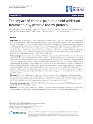 The Impact of Chronic Pain on Opioid Addiction