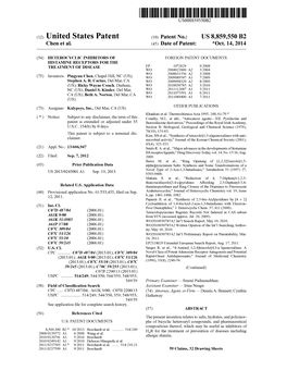 United States Patent (10) Patent No.: US 8,859,550 B2 Chen Et Al