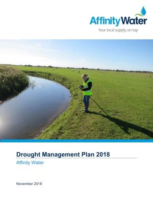 Drought Management Plan 2018 Affinity Water