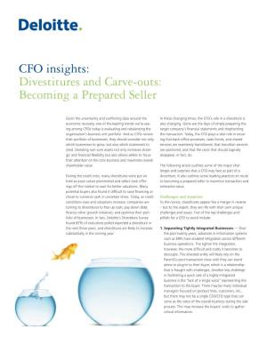 Divestitures and Carve-Outs: Becoming a Prepared Seller