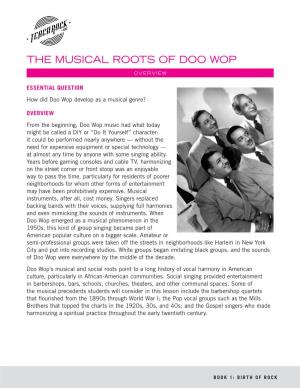 The Musical Roots of Doo Wop
