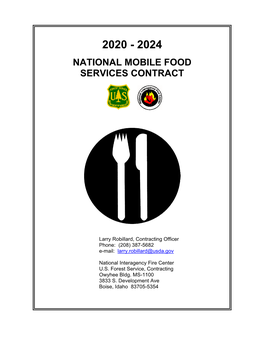 National Mobile Food Services Contract