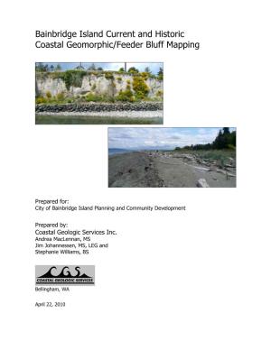 Bainbridge Island Current and Historic Coastal Geomorphic/Feeder Bluff Mapping