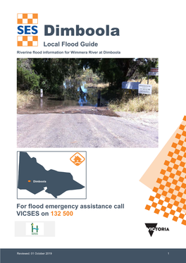 Dimboola Local Flood Guide Riverine Flood Information for Wimmera River at Dimboola