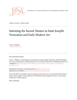 Humor in Saint Joseph's Veneration and Early Modern