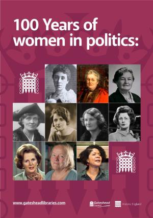 100 Years of Women in Politics
