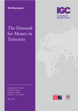 The Demand for Money in Tanzania