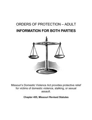 Adult Abuse/Stalking Order of Protection Issued Are Enforceable by All Remedies Available at Law for the Enforcement of a Judgment