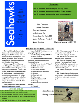 Seahawks Newsletter Issue