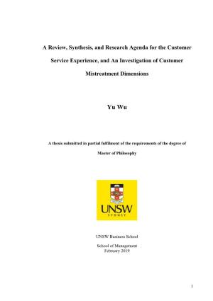 A Review, Synthesis, and Research Agenda for the Customer Service Experience Authors: Groth, M., Wu, Y., Nguyen, H., & Johnson, A