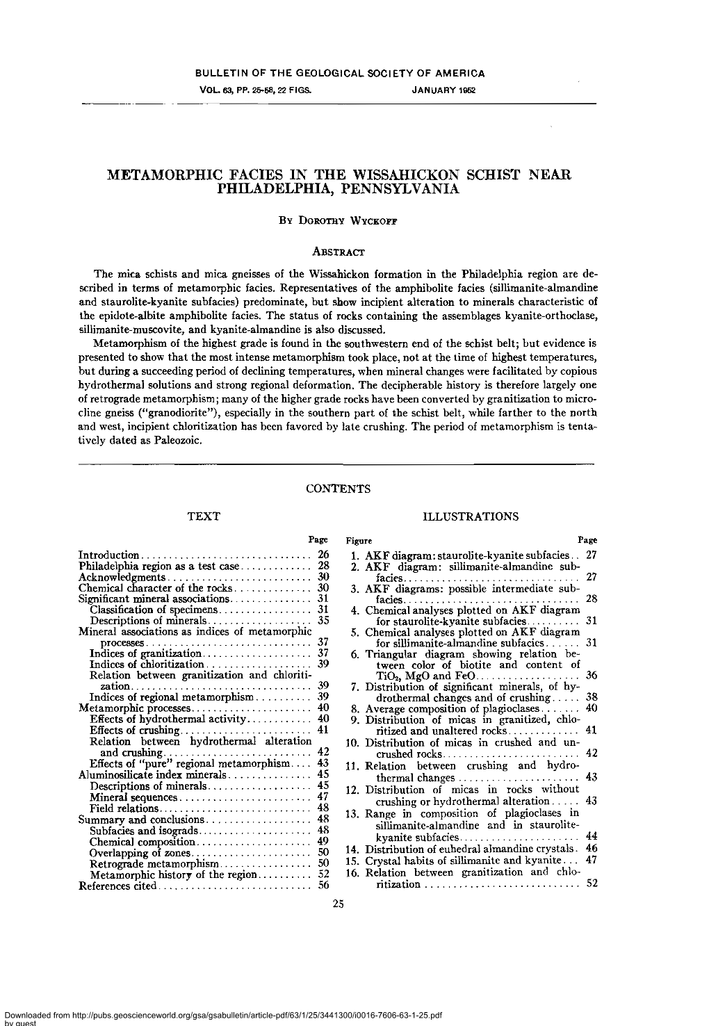 Bulletin of the Geological Society of America Vol. 63, Pp